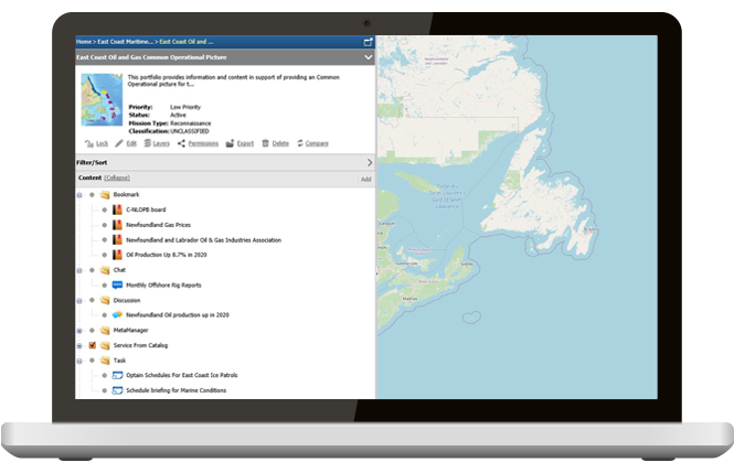 laptop showing WES tasks in a portfolio