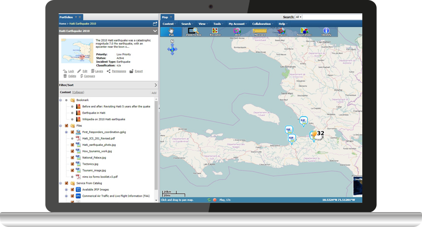 laptop using a WES portfolio