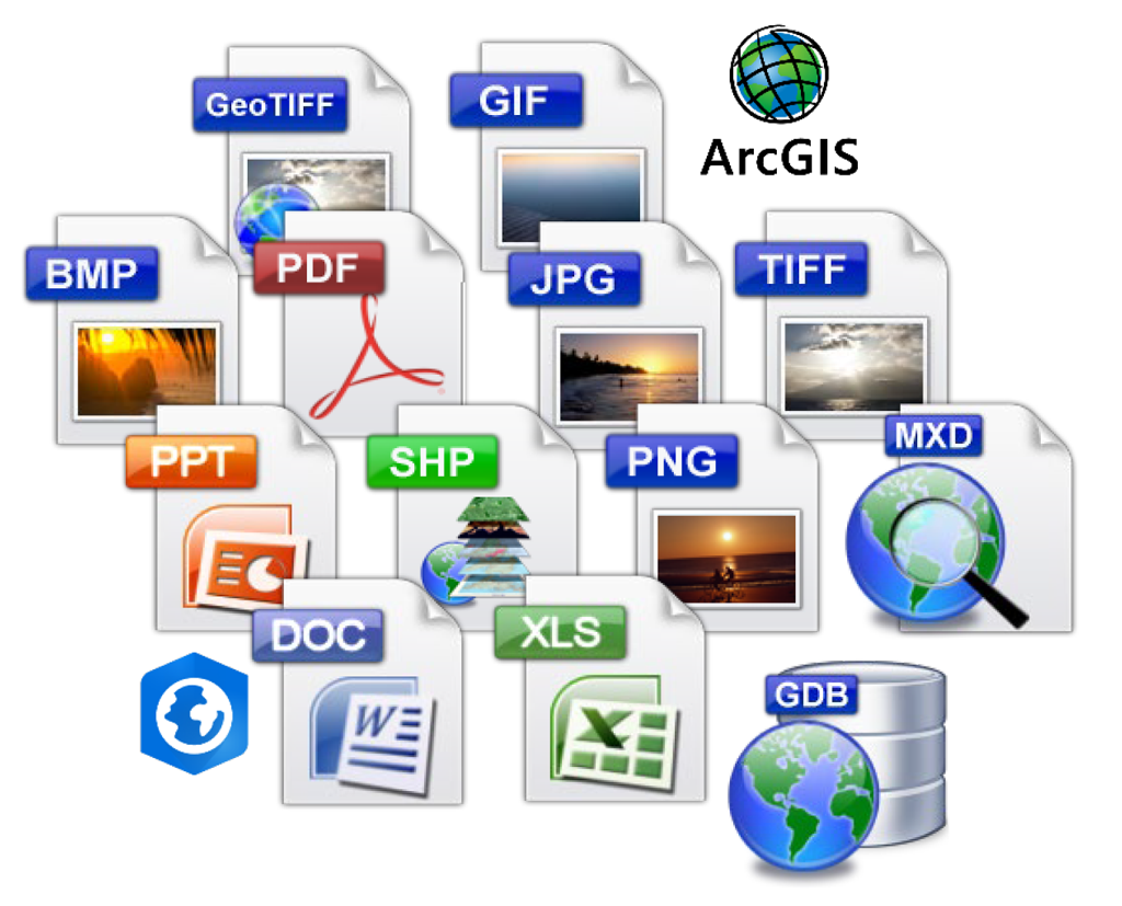 a collection of different file types