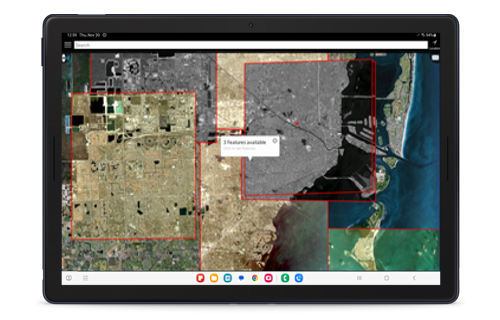 Go Mobile Device Screenshot for Managing Data